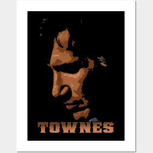 Townes Van Zandt Portrait Design Posters and Art